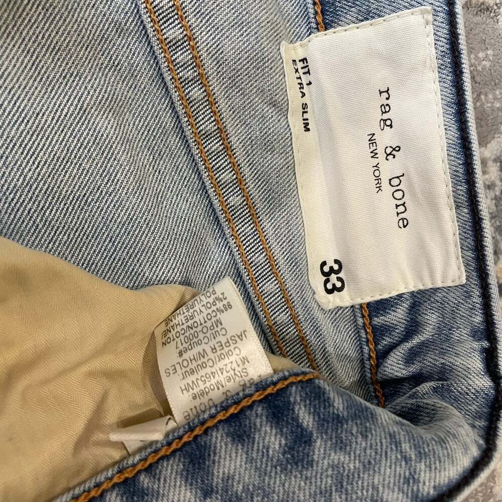rag and bone Blue Standard Issue Fit 1 Slim Jeans Rag and Bone - Picture 6 of 6